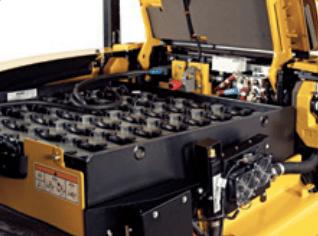 montacargas eléctrico yale baterias